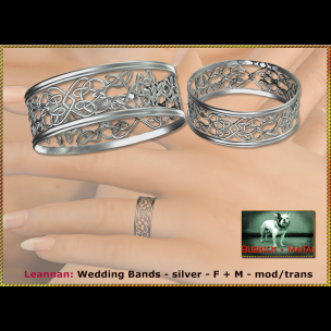 Bliensen - Leannan - Wedding Bands - silver - F+M Ad